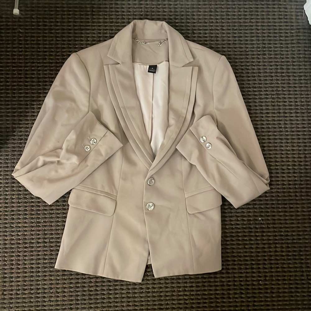 White House Black Market Khaki Blazer